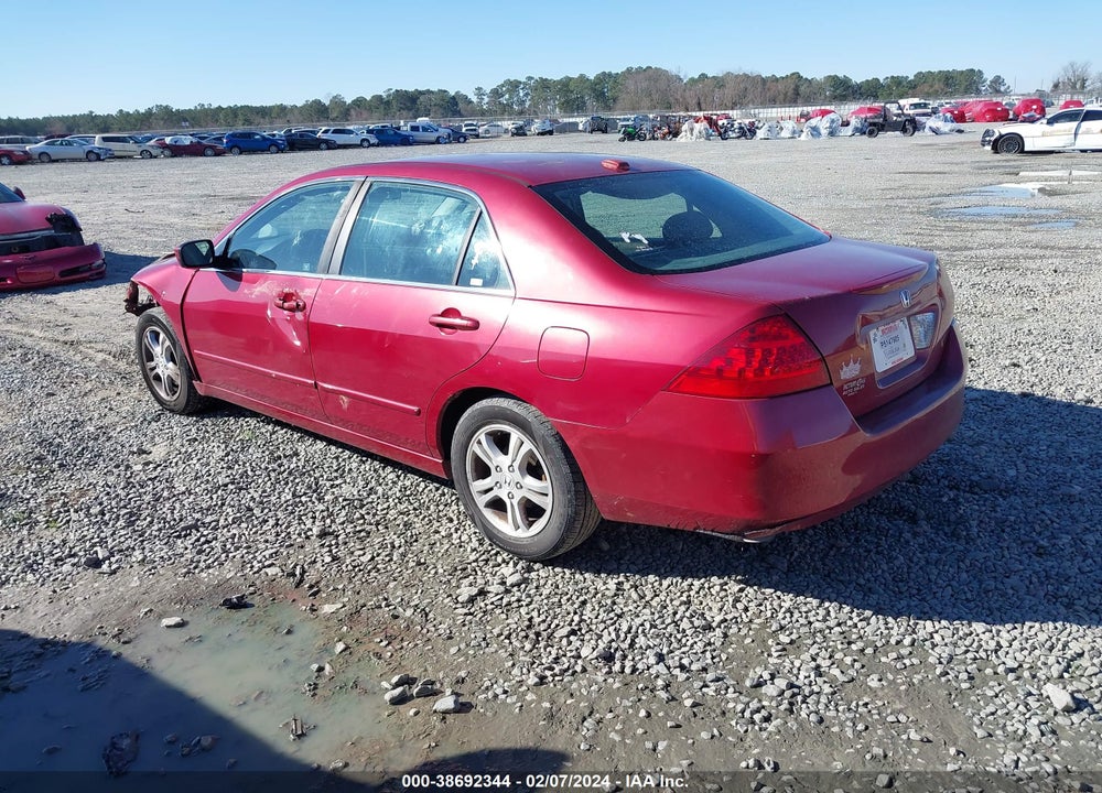 2007 HONDA ACCORD 2.4 EX VIN: 1HGCM56867A109192