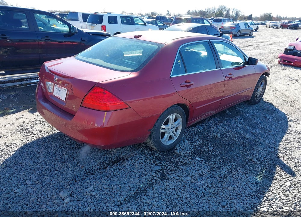 2007 HONDA ACCORD 2.4 EX VIN: 1HGCM56867A109192