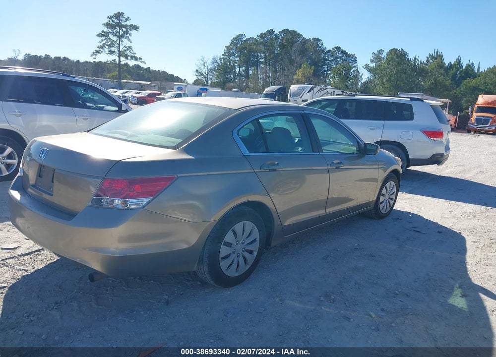 2008 HONDA ACCORD 2.4 LX VIN: 1HGCP26318A015135