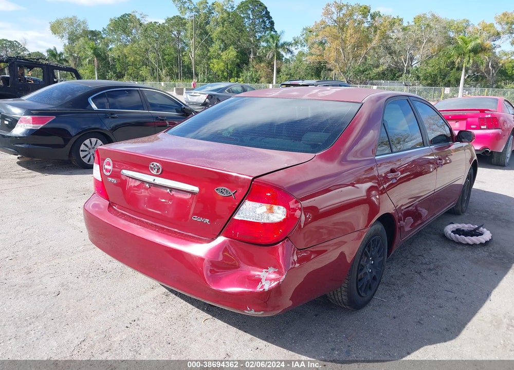 2003 TOYOTA CAMRY LE VIN: JTDBE32K430217839