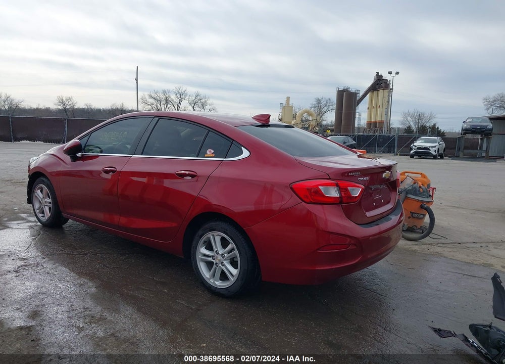 2018 CHEVROLET CRUZE LT AUTO VIN: 1G1BE5SMXJ7160332