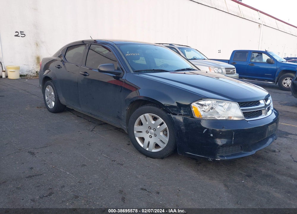 2012 DODGE AVENGER VIN: 1C3CDZAB8CN331622