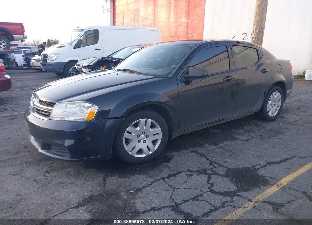 2012 DODGE AVENGER VIN: 1C3CDZAB8CN331622