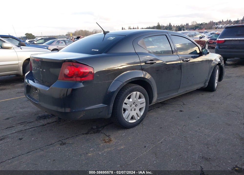 2012 DODGE AVENGER VIN: 1C3CDZAB8CN331622