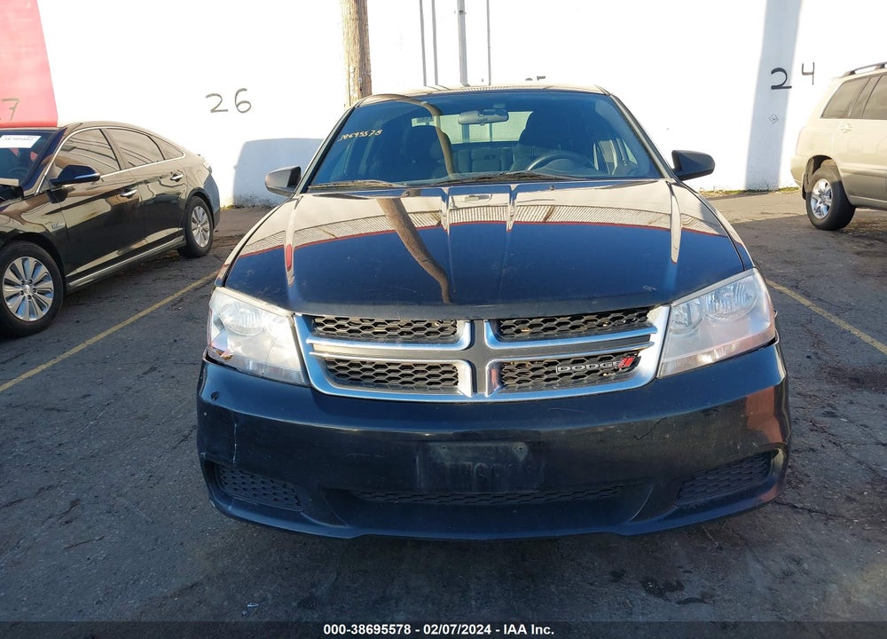 2012 DODGE AVENGER VIN: 1C3CDZAB8CN331622