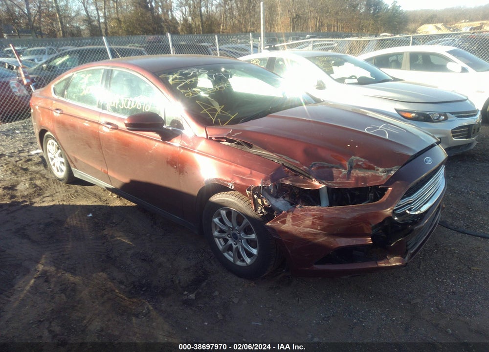 2016 FORD FUSION S VIN: 3FA6P0G78GR374056