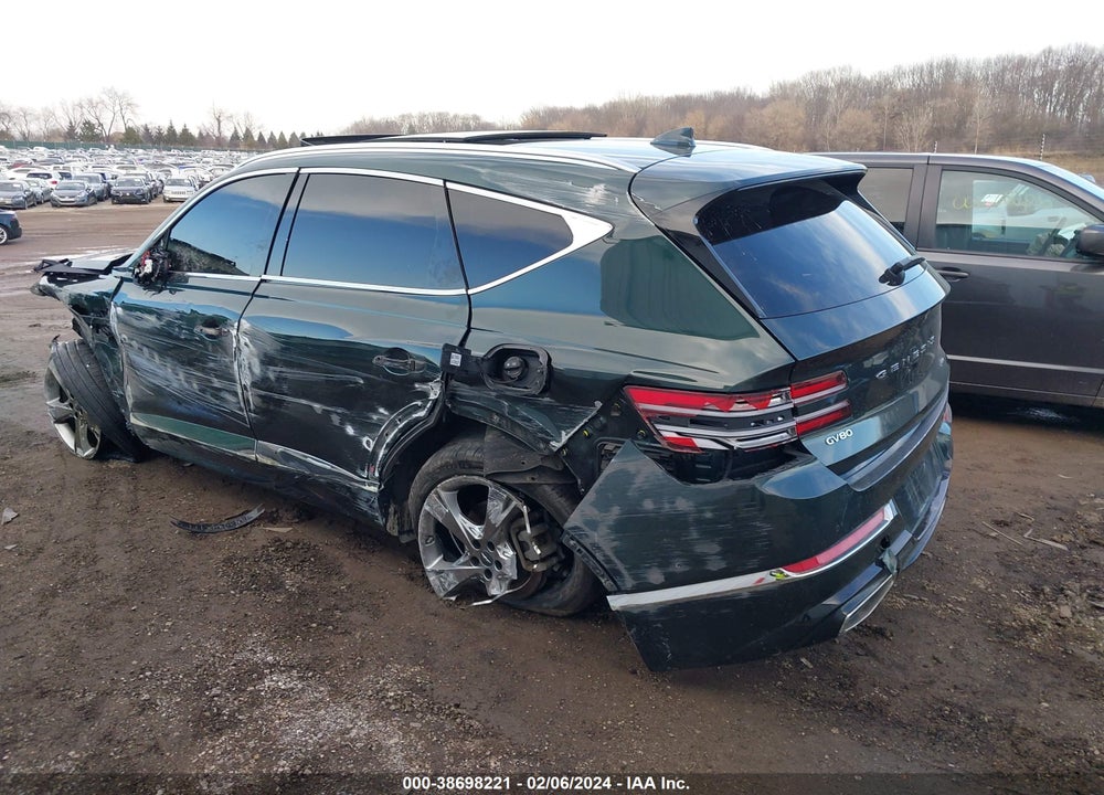 2022 GENESIS GV80 2.5T AWD VIN: KMUHBDSB9NU095867