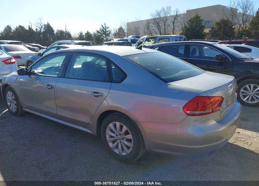 2013 VOLKSWAGEN PASSAT VIN: 1VWAH7A32DC147274