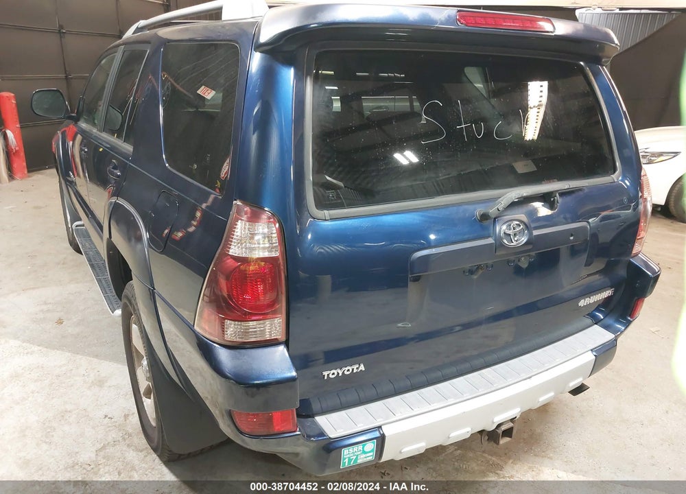 2004 TOYOTA 4RUNNER LIMITED V6 VIN: JTEBU17R048020453