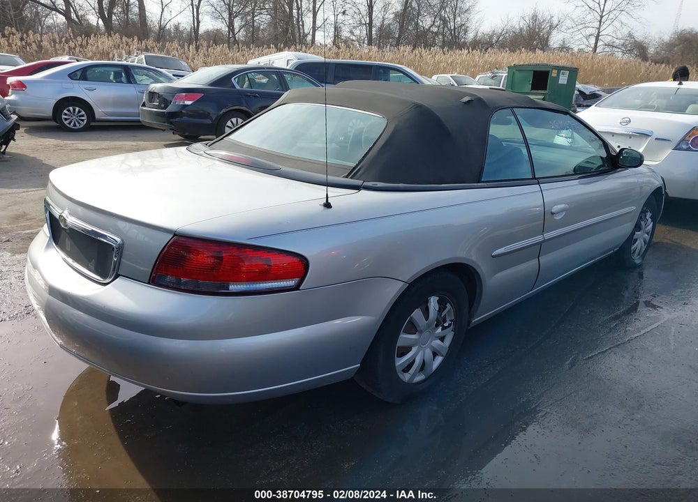 2006 CHRYSLER SEBRING VIN: 1C3EL45X56N154665