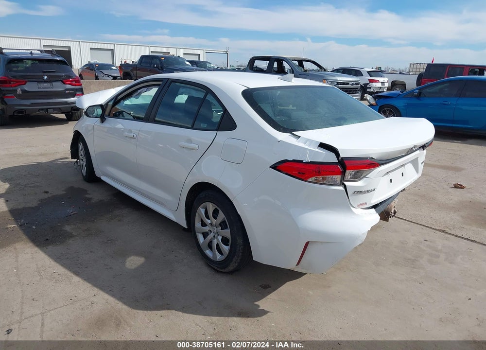2020 TOYOTA COROLLA VIN: 5YFEPRAE6LP106642