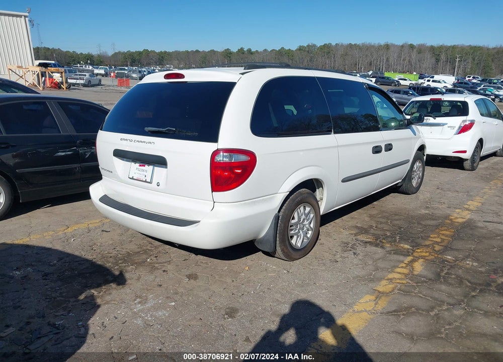 2004 DODGE GRAND CARAVAN SE VIN: 1D4GP24R44B598962