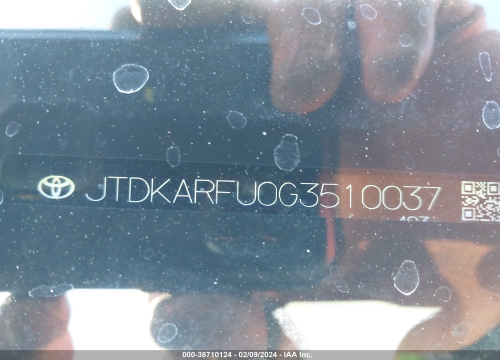 2016 TOYOTA PRIUS THREE TOURING VIN: JTDKARFU0G3510037