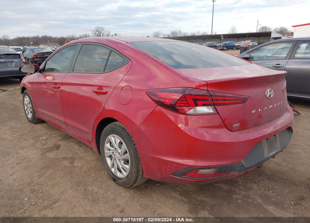 2020 HYUNDAI ELANTRA SE VIN: KMHD74LF3LU071836
