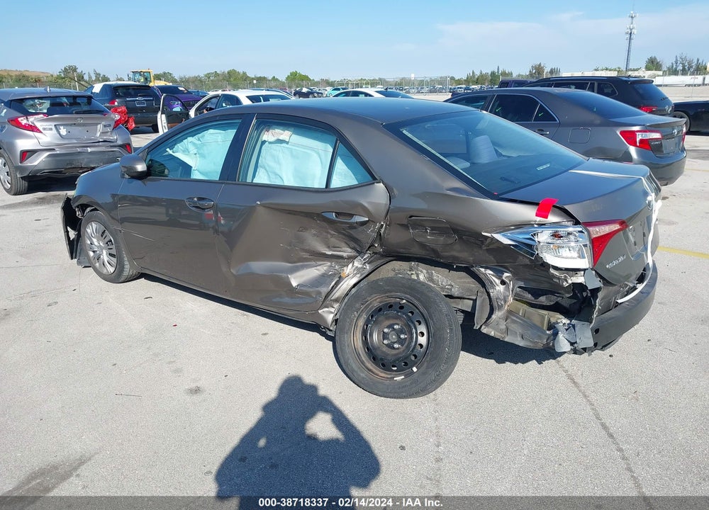 2019 TOYOTA COROLLA LE VIN: 5YFBURHE2KP861108