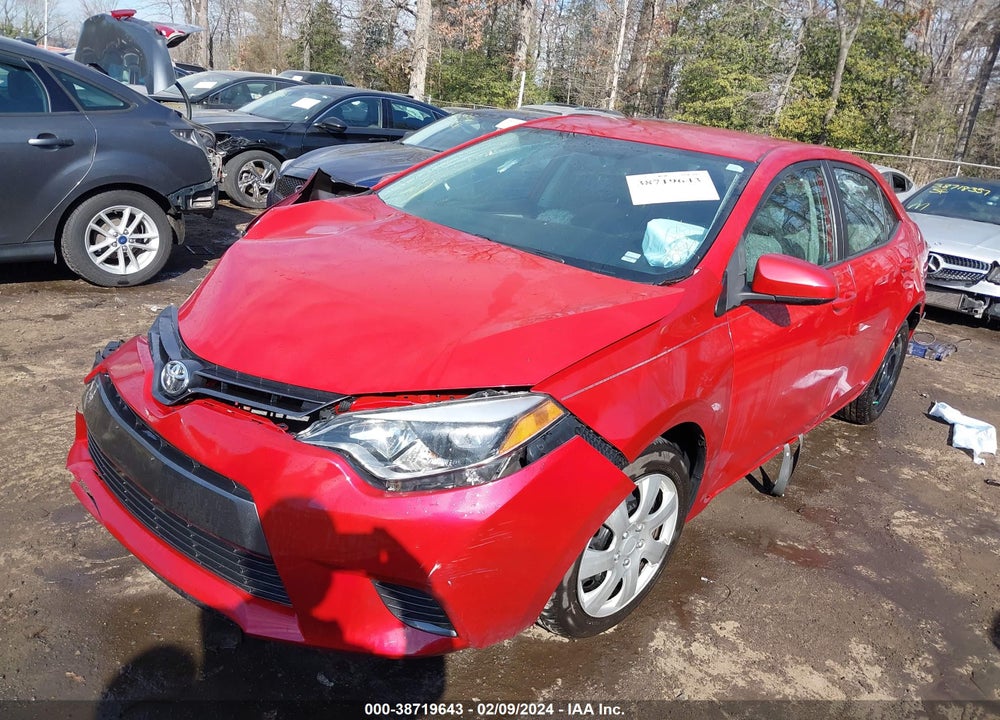 2015 TOYOTA COROLLA LE VIN: 2T1BURHE3FC390706
