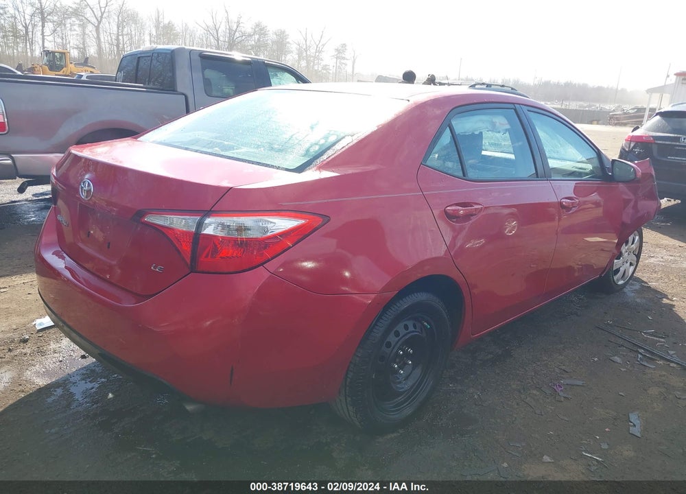 2015 TOYOTA COROLLA LE VIN: 2T1BURHE3FC390706