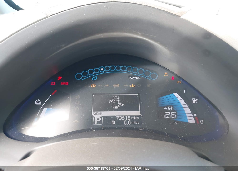 2012 NISSAN LEAF SL VIN: JN1AZ0CP7CT020237