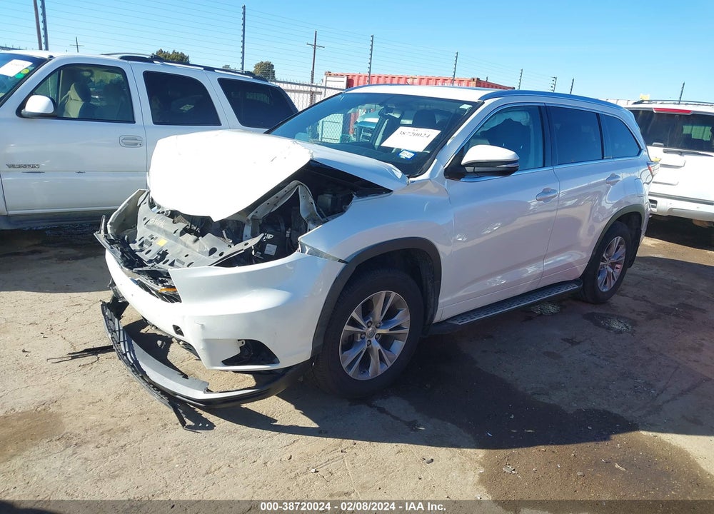 2014 TOYOTA HIGHLANDER XLE V6 VIN: 5TDKKRFHXES030437