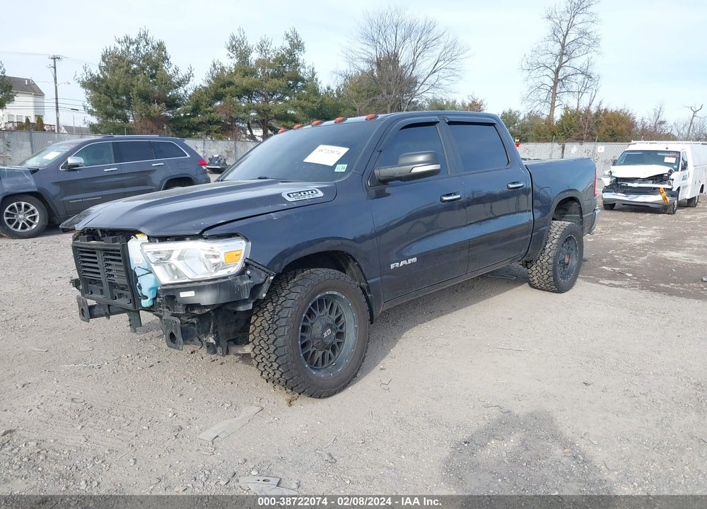 2019 RAM 1500 BIG HORN/LONE STAR 4X4 5'7 BOX VIN: 1C6SRFFTXKN896632
