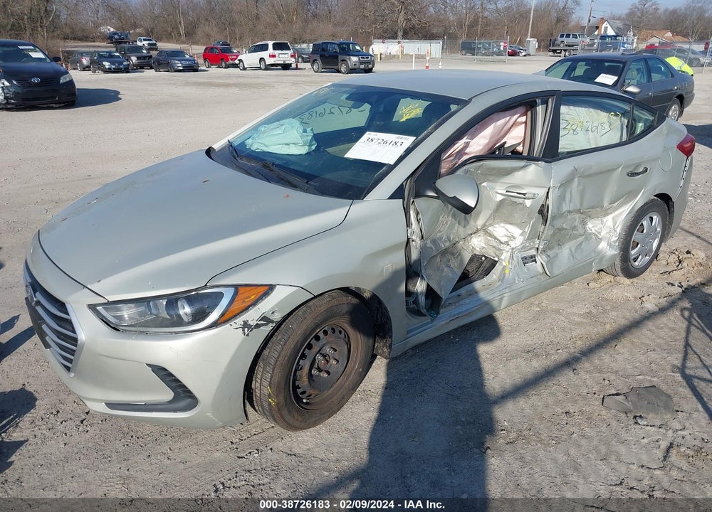 2017 HYUNDAI ELANTRA VIN: 5NPD74LF6HH127953