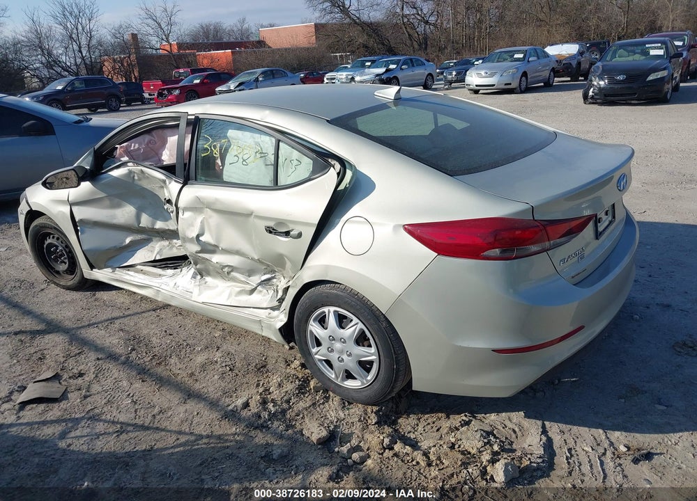 2017 HYUNDAI ELANTRA VIN: 5NPD74LF6HH127953