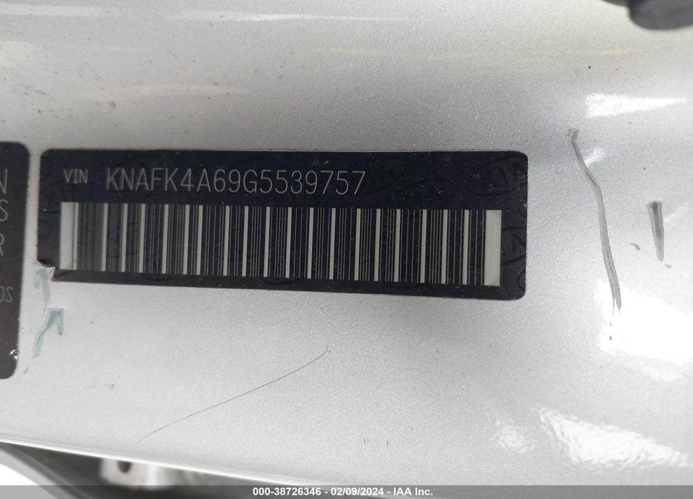 2016 KIA FORTE LX VIN: KNAFK4A69G5539757