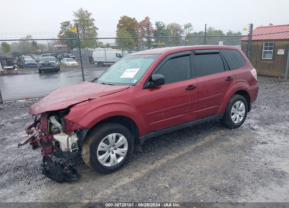2009 SUBARU FORESTER 2.5X VIN: JF2SH61639H709044