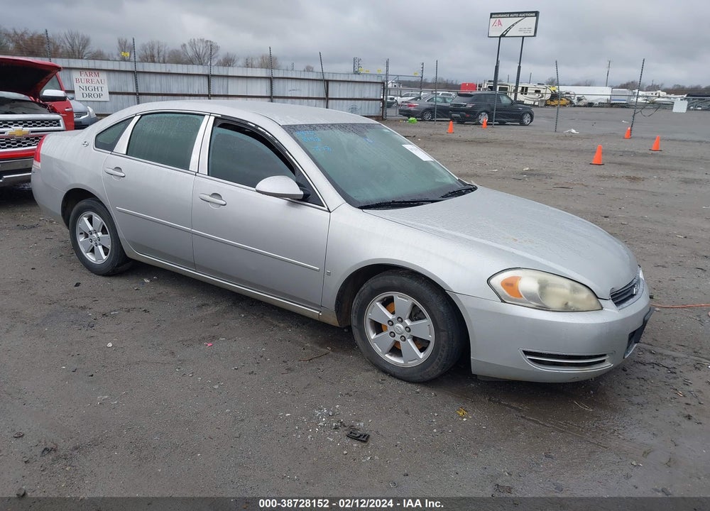 2007 CHEVROLET IMPALA LT VIN: 2G1WT58N879296358