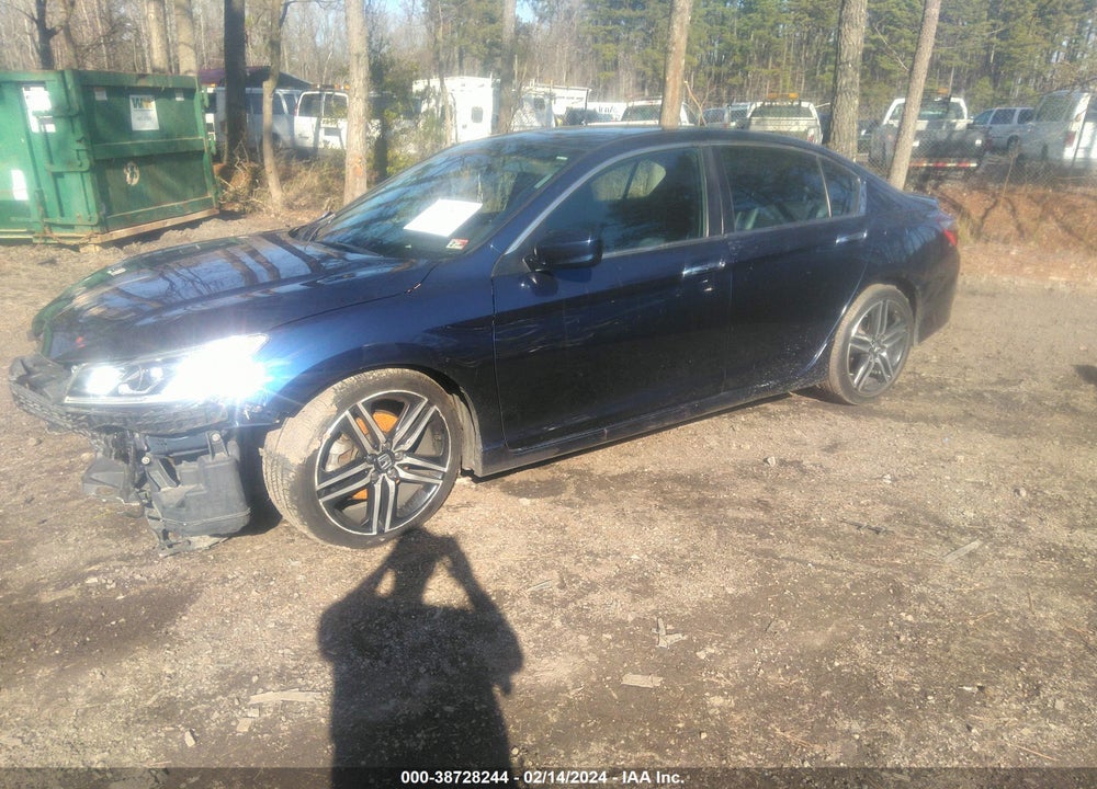 2016 HONDA ACCORD SPORT VIN: 1HGCR2F59GA174317
