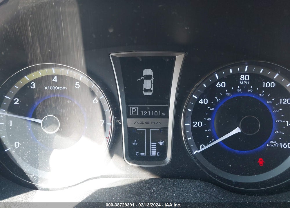 2013 HYUNDAI AZERA VIN: KMHFG4JG3DA257044