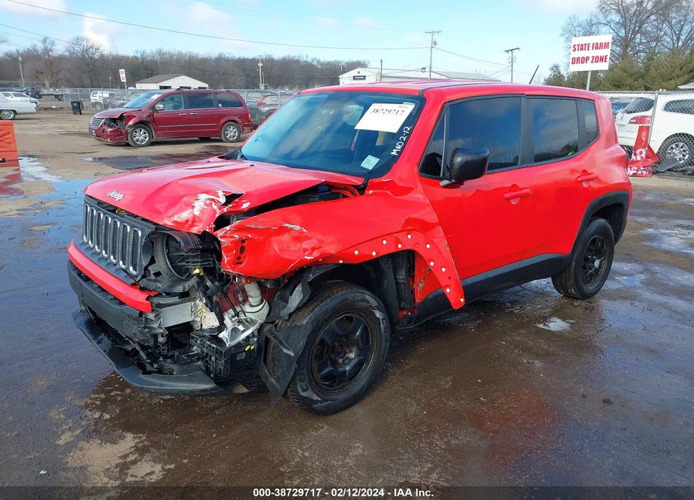 2017 JEEP RENEGADE SPORT 4X4 VIN: ZACCJBAB6HPG12103