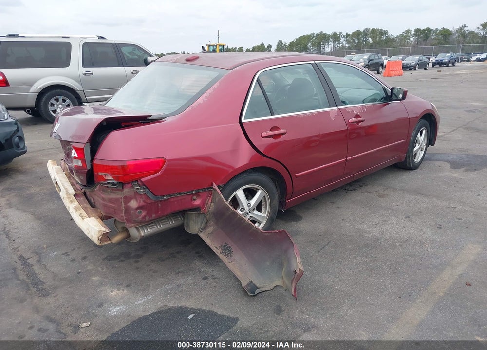 2005 HONDA ACCORD 2.4 EX VIN: 1HGCM568X5A002658