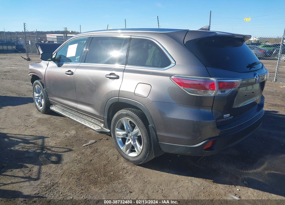 2014 TOYOTA HIGHLANDER LIMITED V6 VIN: 5TDYKRFH4ES013210