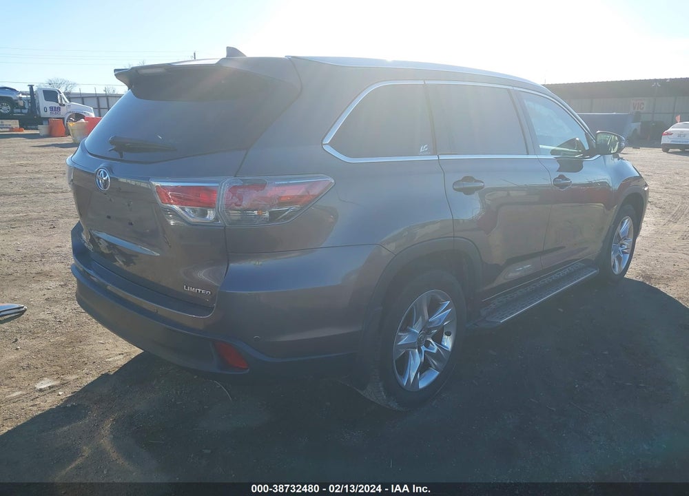 2014 TOYOTA HIGHLANDER LIMITED V6 VIN: 5TDYKRFH4ES013210
