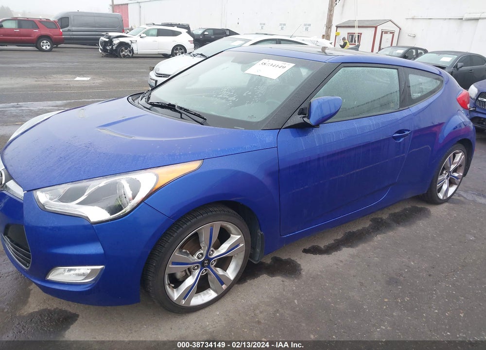 2013 HYUNDAI VELOSTER BASE W/BLACK VIN: KMHTC6AD2DU149870