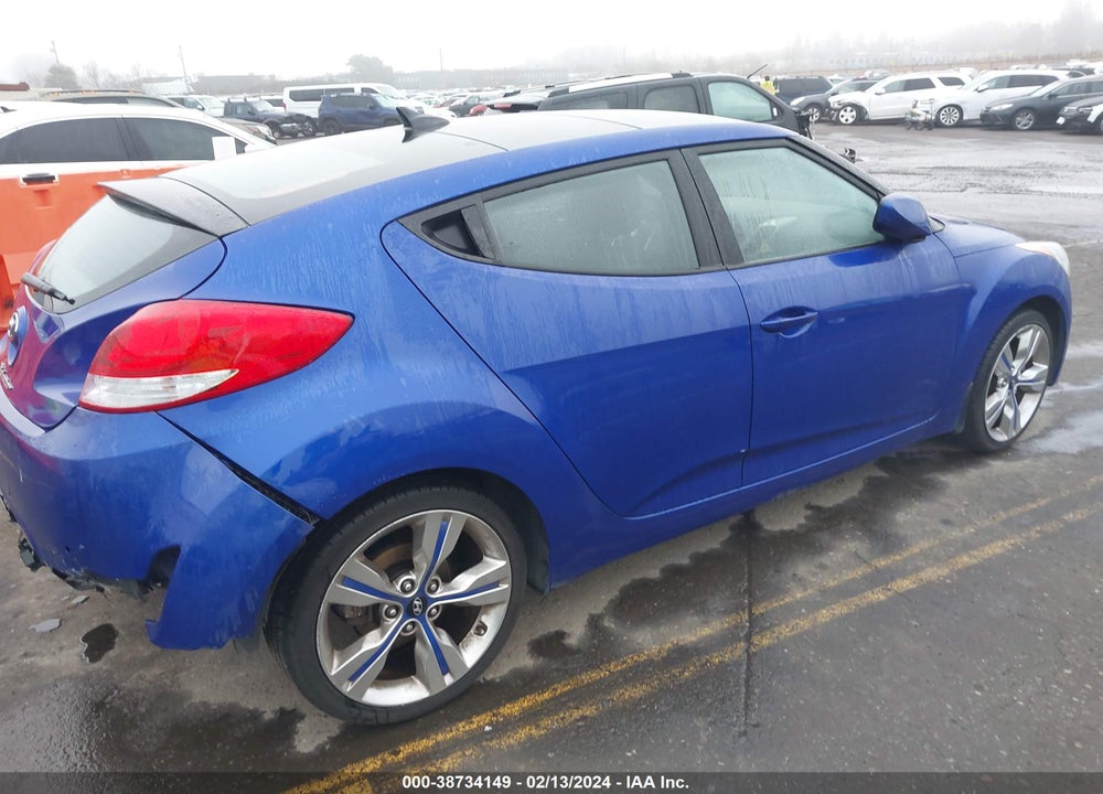 2013 HYUNDAI VELOSTER BASE W/BLACK VIN: KMHTC6AD2DU149870