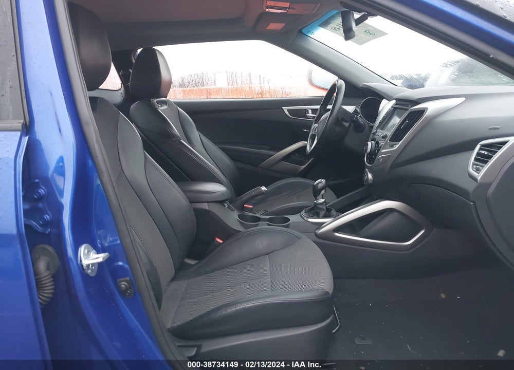 2013 HYUNDAI VELOSTER BASE W/BLACK VIN: KMHTC6AD2DU149870