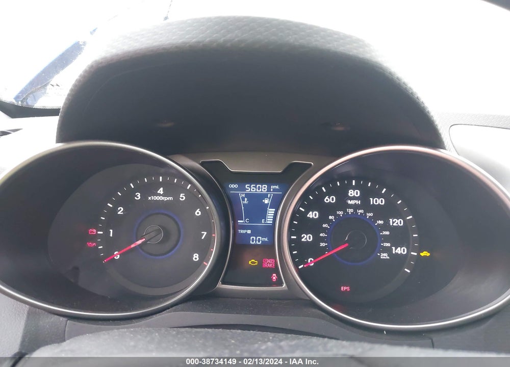 2013 HYUNDAI VELOSTER BASE W/BLACK VIN: KMHTC6AD2DU149870