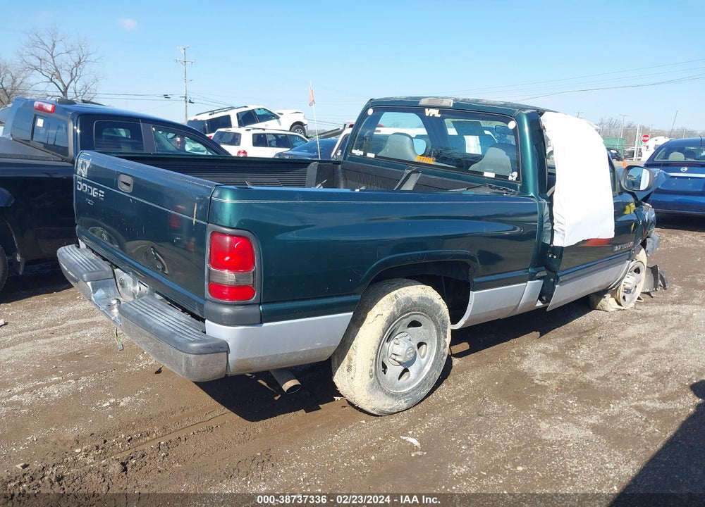 2000 DODGE RAM 1500 ST/WS VIN: 1B7HC16X3YS509942