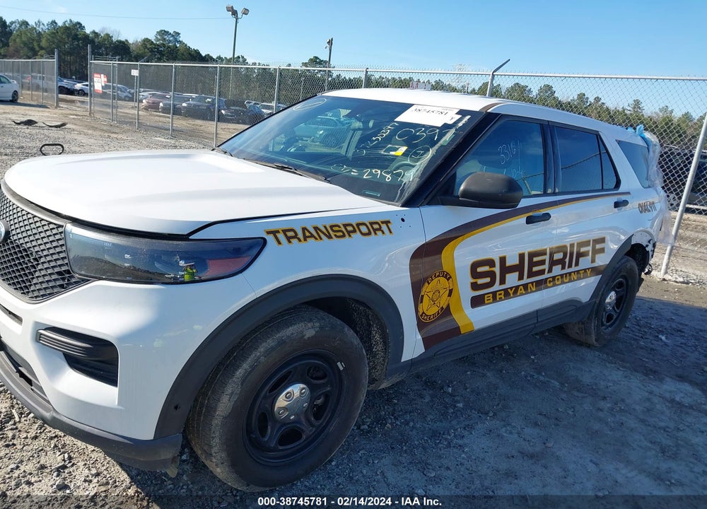 2022 FORD POLICE INTERCEPTOR UTILITY VIN: 1FM5K8AB2NGA27015
