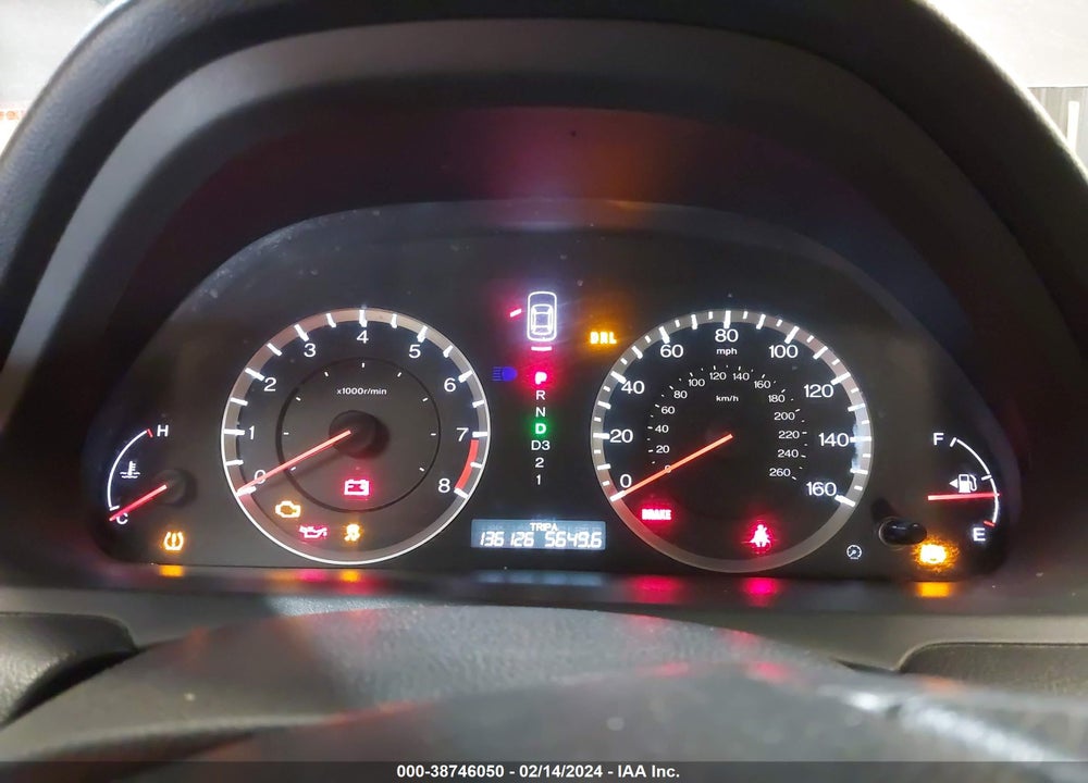 2012 HONDA ACCORD 2.4 EX VIN: 1HGCS1B7XCA007416