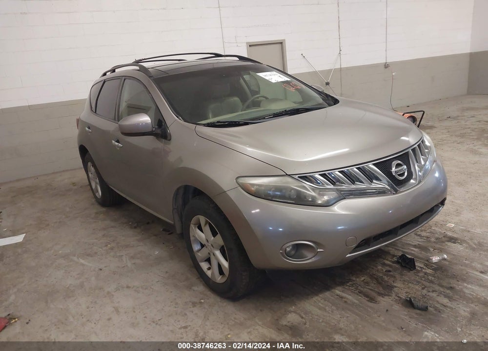 2009 NISSAN MURANO SL VIN: JN8AZ18U49W105890