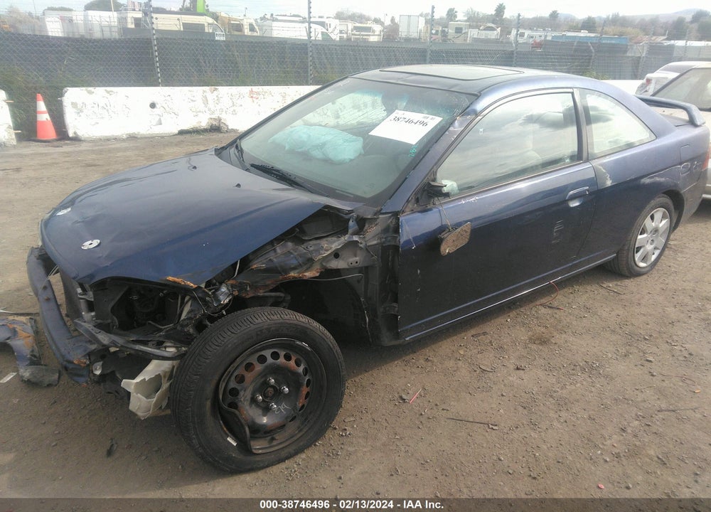 2002 HONDA CIVIC EX VIN: 1HGEM229X2L079083