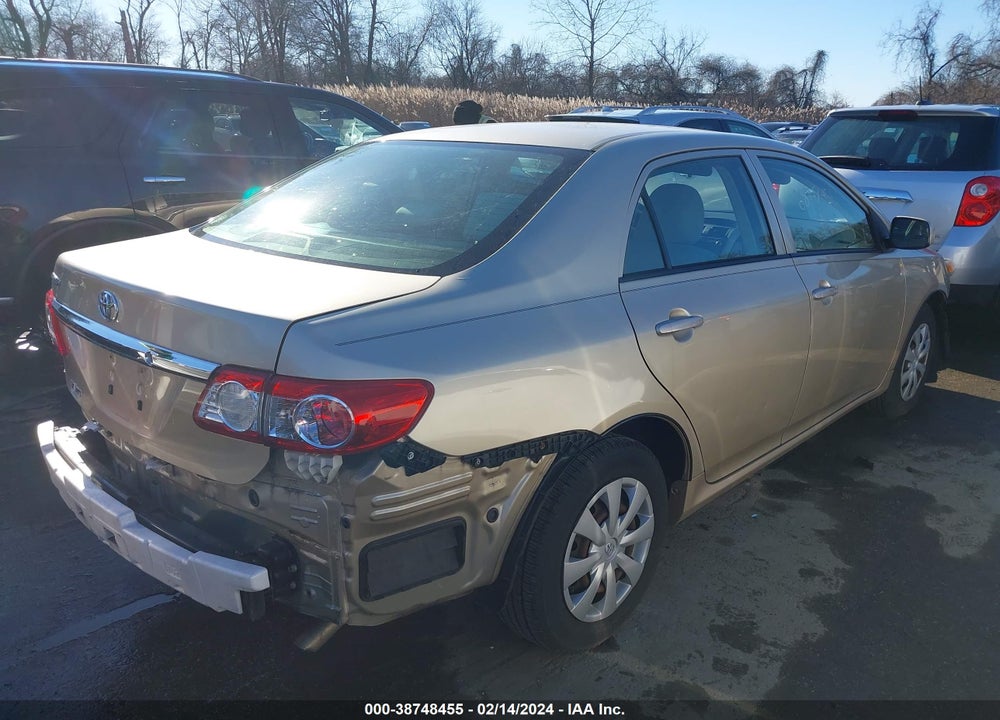 2013 TOYOTA COROLLA L VIN: JTDBU4EE2DJ117796
