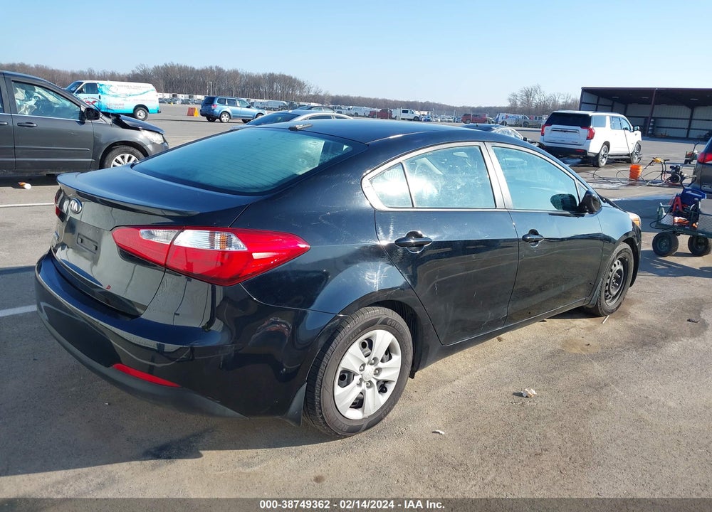2016 KIA FORTE LX VIN: KNAFK4A62G5521018