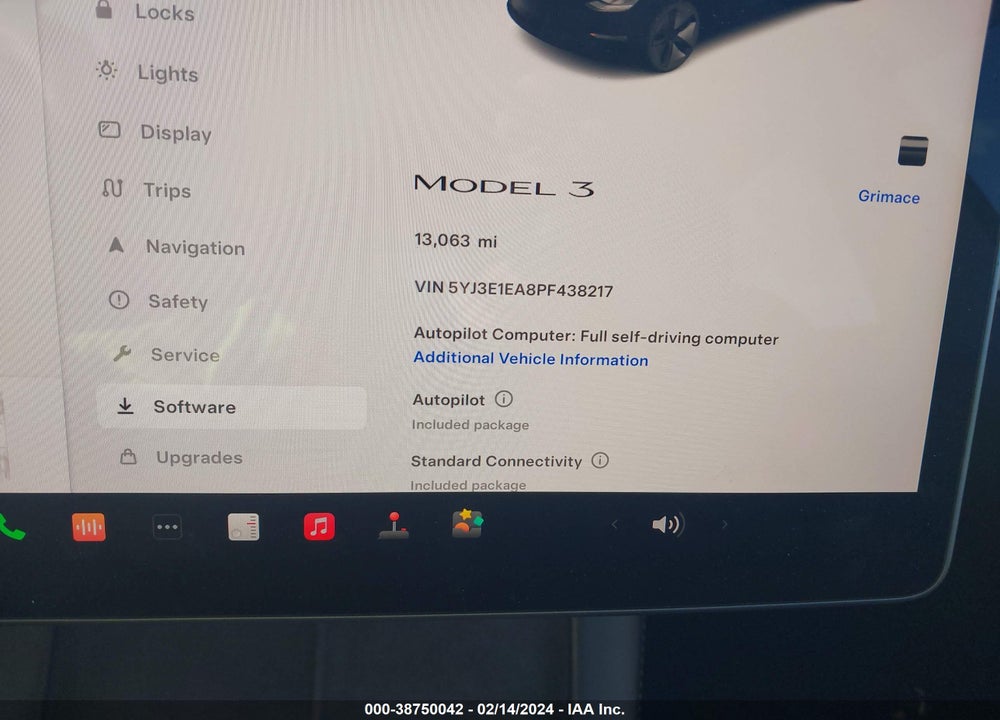 2023 TESLA MODEL 3 REAR-WHEEL DRIVE VIN: 5YJ3E1EA8PF438217