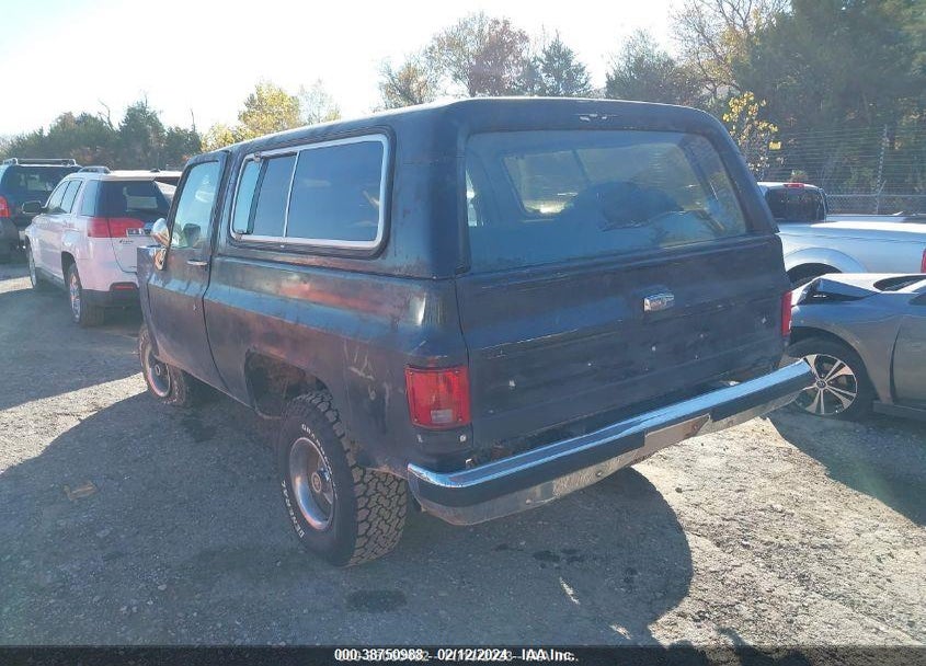 1988 CHEVROLET BLAZER V10 VIN: 1GNEV18K8JF160068