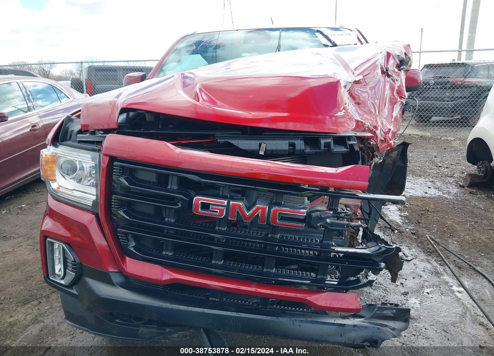 2021 GMC CANYON 4WD SHORT BOX ELEVATION VIN: 1GTG6CEN8M1219646