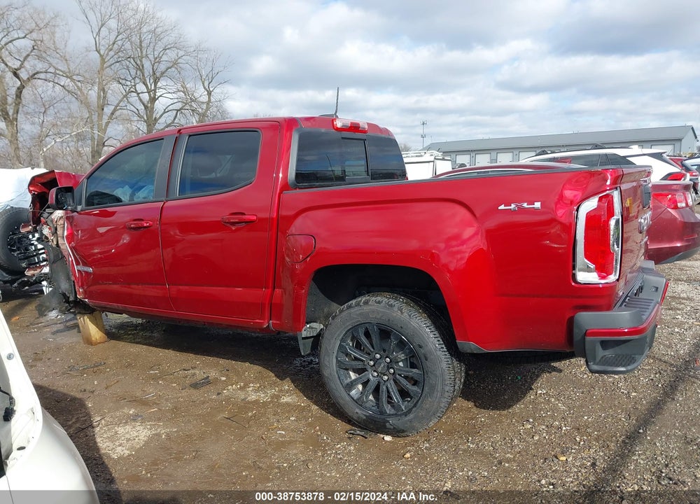 2021 GMC CANYON 4WD SHORT BOX ELEVATION VIN: 1GTG6CEN8M1219646